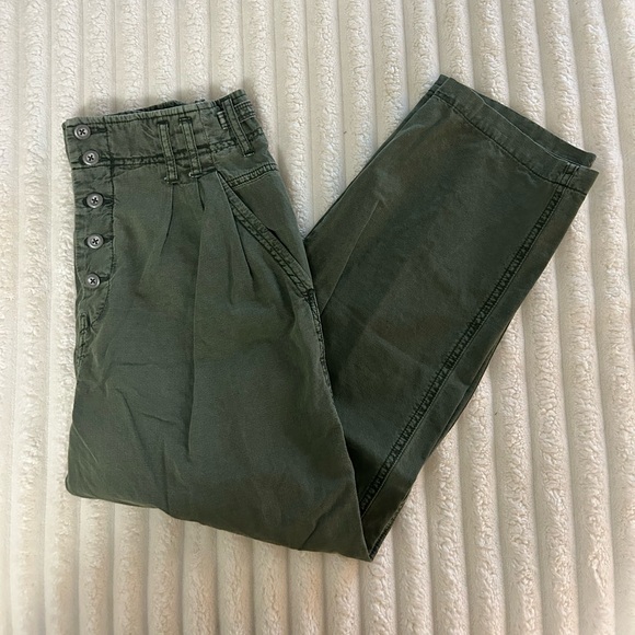 Free People Pants - Free People Olive Green Casual Pants